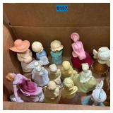 Box of Various OLD Avon Perfume Bottles