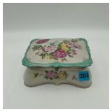 Vintage Lefton Hand Painted Trinket Box