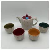 Pier 1 ELEMENTAL Tea Set BUBBLE