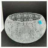 Beautiful Large Bohemian Crystal Punch Bowl