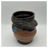 Funky Hand Made Pottery Pot Vase 8' Tall