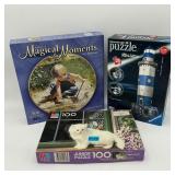 3 Picture Puzzles. One is 3 Dimensional