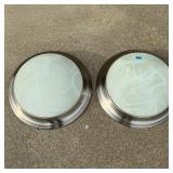 Two Ceiling Light Fixtures 13' Dia