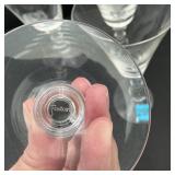 Set of 4 FOSTORIA  ROSE Water Goblets Signed