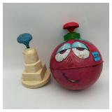 2 VINTAGE Toy TOPS CHEIN PLAYTHINGS 1950's