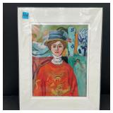 Matted Matisse Print 14' Tall in Plastic