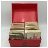 RED Betty Crocker Recipe Card File FULL