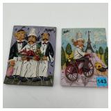 Pair of Joanna 3D Resin Wall Hangers