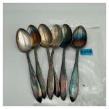 Set of 6 Rogers 1847 Large Spoons Silver Plate