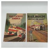 2 Rare 1950's Railroad Comic Books