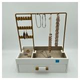 Cool Jewelry Box w/ Various Costume Jewelry Items