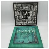 2 Decorative Motivational Wall Hangings