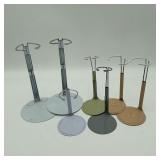 Lot of 7 Various Doll Stands