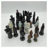 Lot of Large Porcelain Chess Pieces Decor*