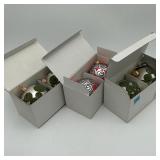 6 Groove Demdaco Christmas Ornaments Hand Painted