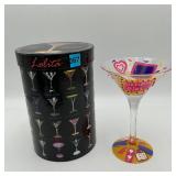 LOLITA Hand Painted BIRTHDAY GIRL Martini Glass