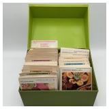 Green Betty Crocker Recipe Card File FULL