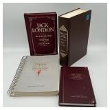 Religious Song Book, and 3 Hard backs