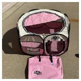 Pink Petmaker Pup Tent 34' w/Storage Bag