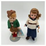 Pair of Madam Alexander 8' Dolls with Stands