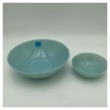 Fire King Turquoise 8' & 4' Bowls IYKYK!! NICE