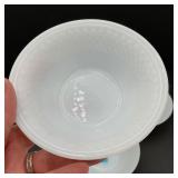 Lot of 5 Federal Milk Glass Bowls 4.75'