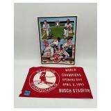 St Louis Cardinal 1983 Pennant & 92 Upper Deck