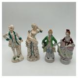 2 Pair of Victorian Figures Japan