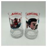 2 Star Trek lll Spock Enterprise Glasses 1984