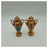 Salt & Pepper Shakers 22K Gold Encrusted Porcelain