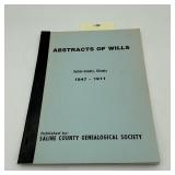 Abstracts of Wills Saline County 1847-1911