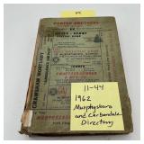 Murphysboro and Carbondale Directory 1962