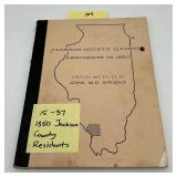 Jackson County Illinois Residents 1850