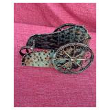 Vintage Metal Chariot Decor