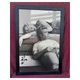 Framed Marilyn Monroe/James Dean Print