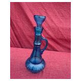 Vintage Blue Glass Decanter
