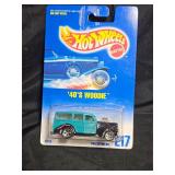 1991 Hot Wheels #217 Teal & Black '40's Woodie