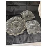 vintage glass serving dishes