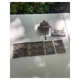 Antique cast iron building-style still bank