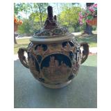 Gerz German stoneware lidded biscuit/cookie jar
