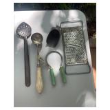Vintage kitchen items assortment
