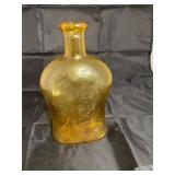 Vintage amber glass bottle