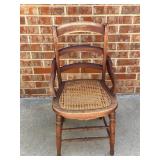 vintage wooden armchair