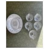 Vintage Glass cups and plates