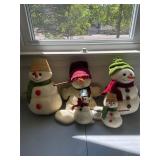 Lot of assorted plush snowman
