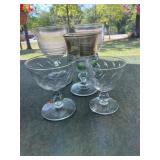 Assorted set of vintage stemware