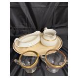 Vintage serving pieces