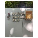Lot of vintage clip-on candle holders