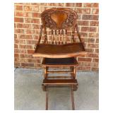 Antique highchair rocker