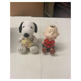 BABY SNOOPY PLUSH &  VINTAGE WIND UP CHARLIE BROWN